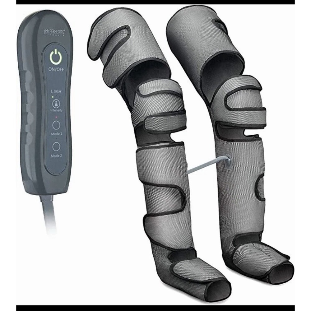 Leg Compression Massager Boots with Remote - Gray